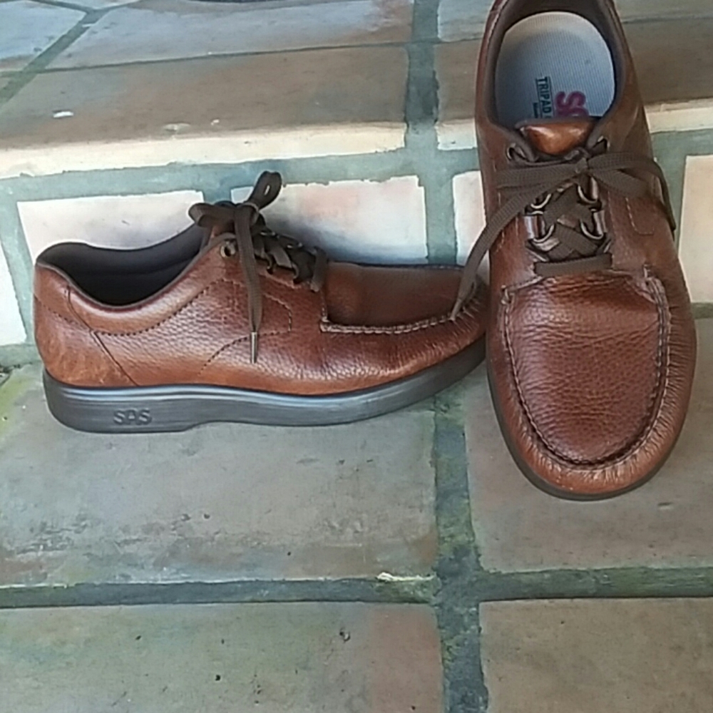 SAS sz 8.5 brown men's oxford shoes